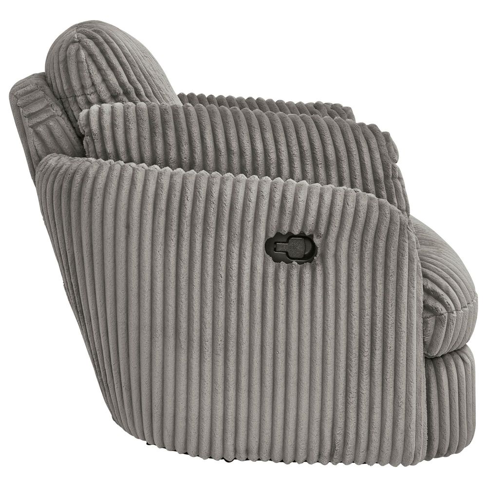 Ashley Tie-Breaker Manual Swivel Glider Recliner in Fog, , large