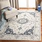 Safavieh Micro-Loop Oriental 4" x 6" Ivory and Navy Area Rug, , large