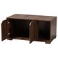 Baxton Studio Jasper 2-Door Cat Litter Box Cover House in Walnut Brown, , large