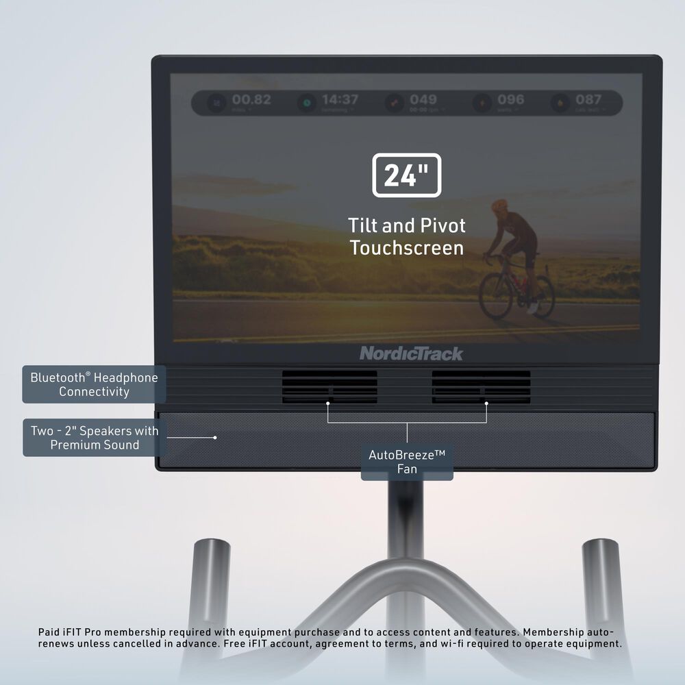 NordicTrack 24 Studio Bike for a Best-In-Class Cycling Experience, , large