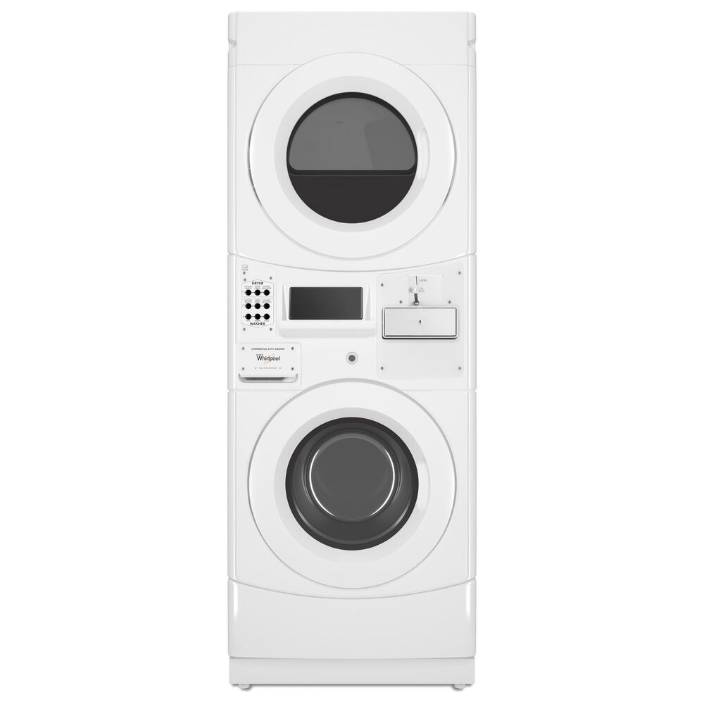 Whirlpool 3.1 Cu. Ft. Washer and 6.7 Cu. Ft. Electric Dryer in White, , large