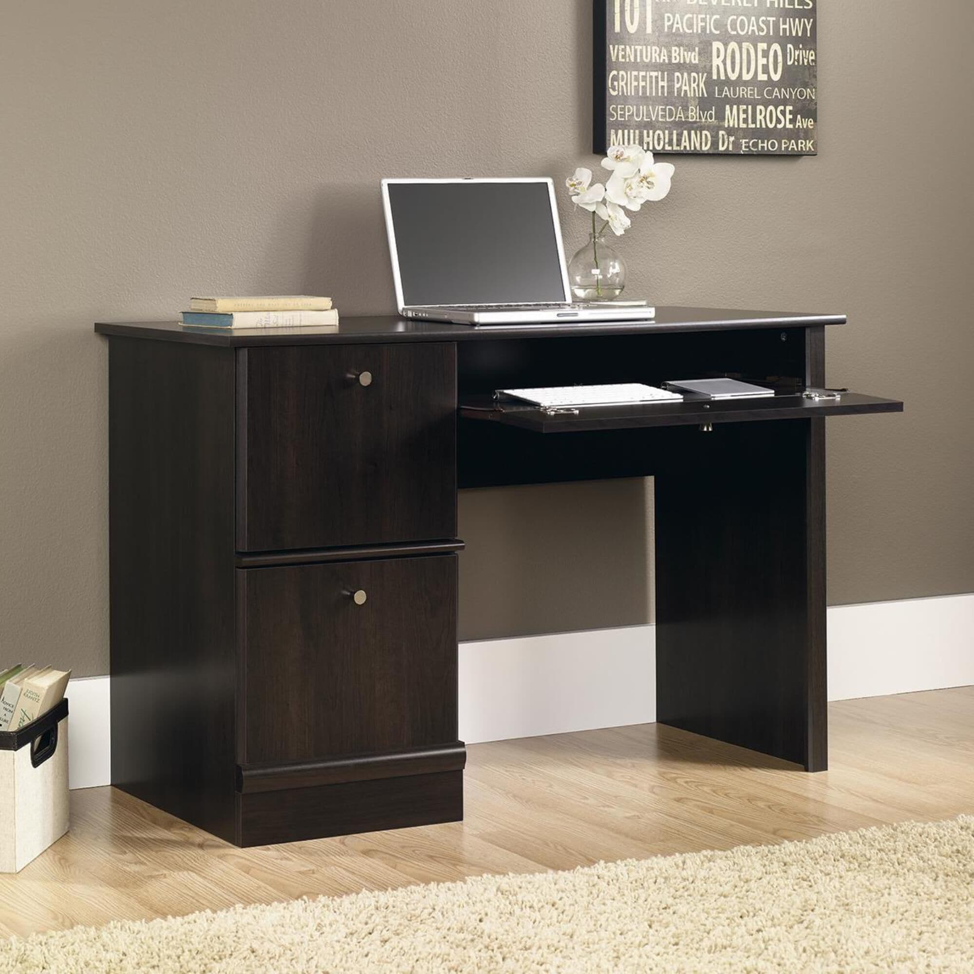 Sauder computer desk shop with keyboard tray