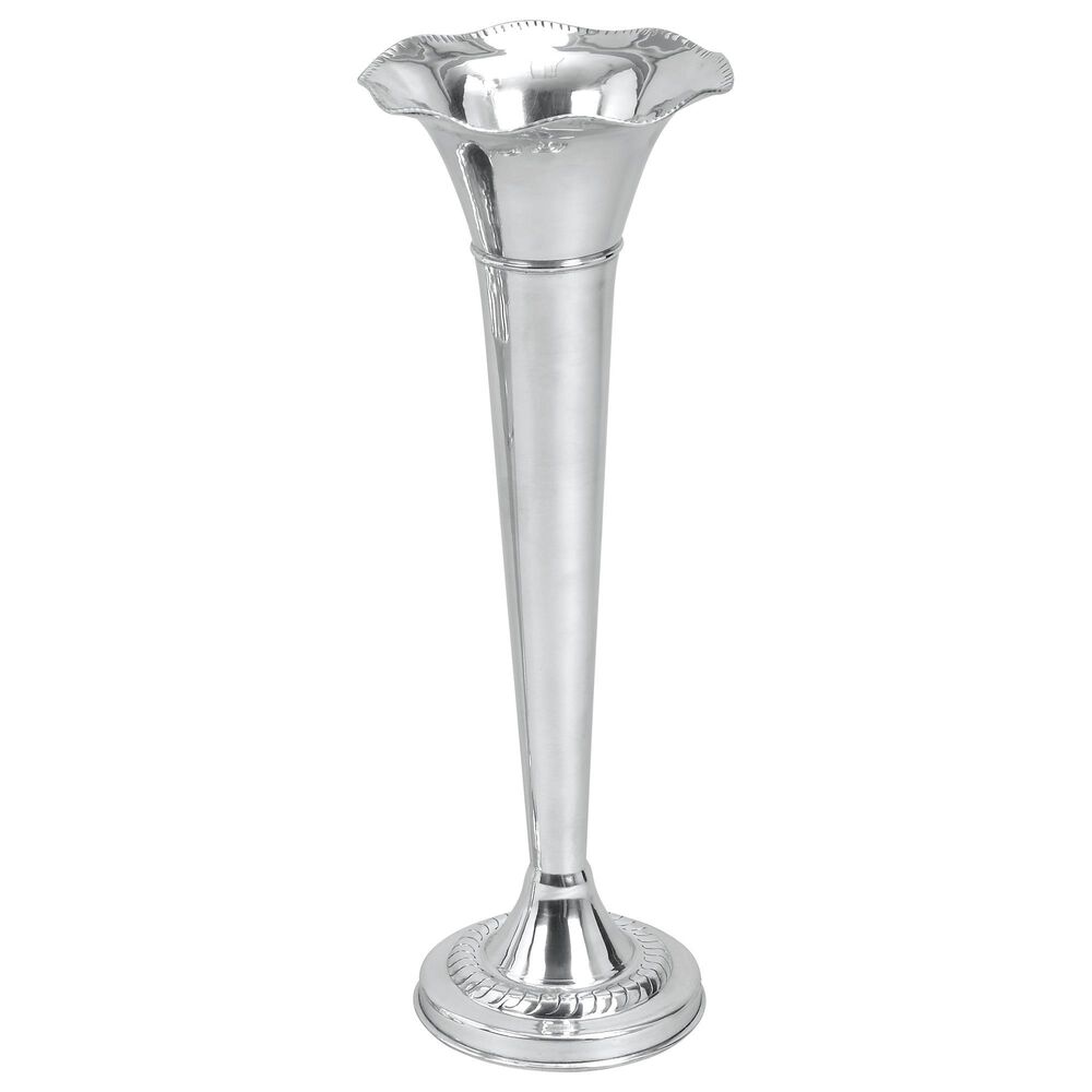 Maple and Jade 22" Vase in Silver, , large