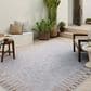 Amber Lewis x Loloi Topanga Silver and Natural 6"7" x 9"4" Indoor/Outdoor Area Rug, , large