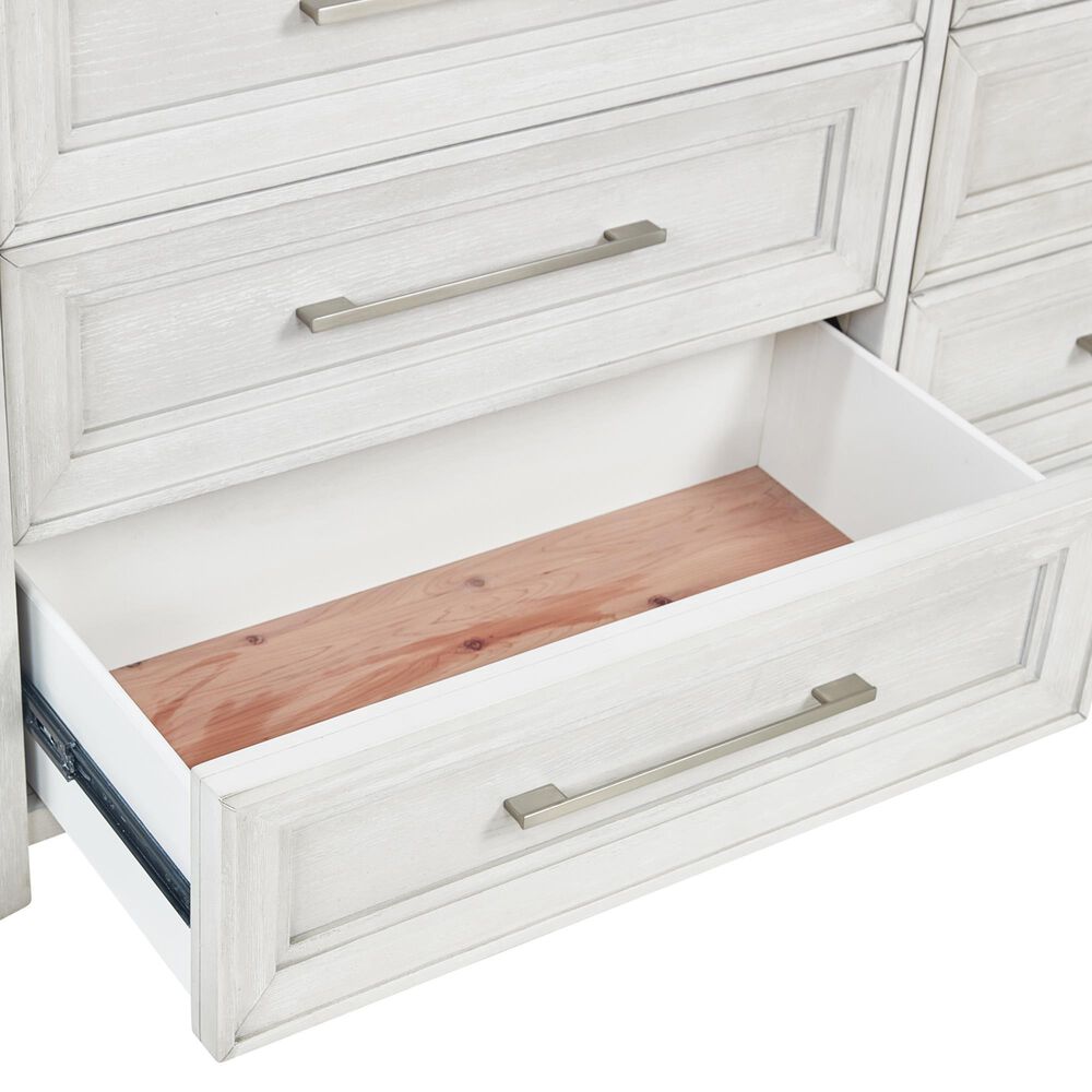 Sasha Lee 8-Drawer Dresser and Mirror in Brushed White, , large