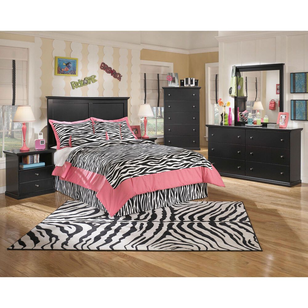 Ashley Maribel 6 Drawer Dresser in Black