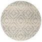 Safavieh Adirondack ADR131T-8R 8" Round Ivory and Light Blue Area Rug, , large