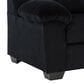 Ashley SimpleJoy Stationary Loveseat in Onyx, , large