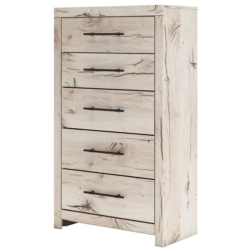 Ashley Lawroy 5-Drawer Chest in Light Natural, , large