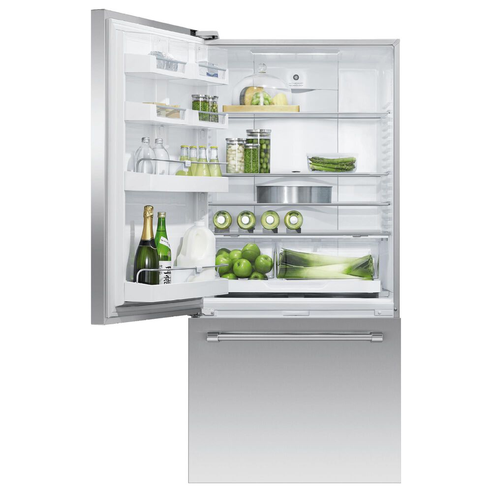Fisher and Paykel 32&quot; Freestanding Bottom Freezer Refrigerator with Left Hinge in Stainless Steel, , large