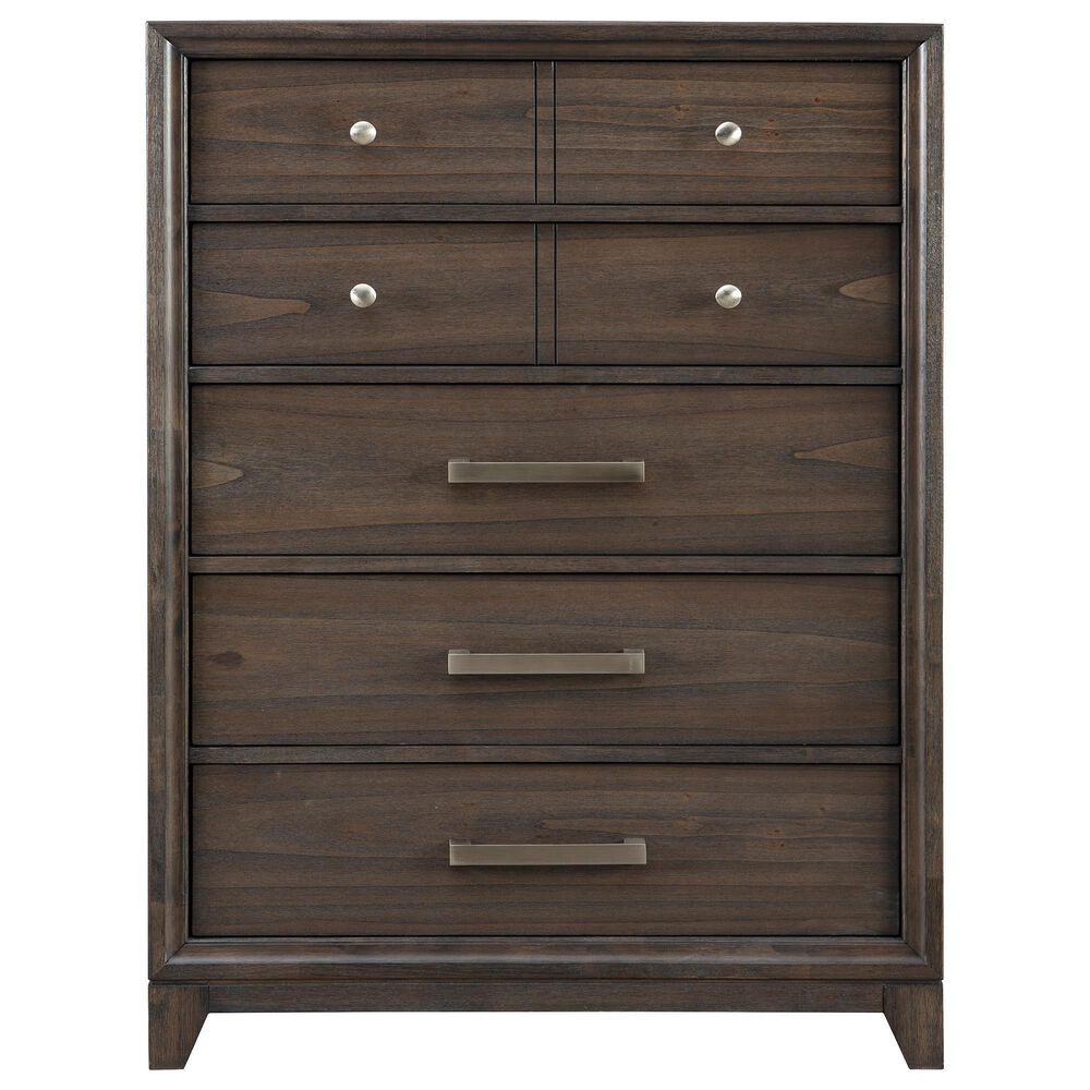 Signature Design by Ashley Brueban 5 Drawer Chest in Chestnut Brown, , large