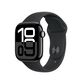Apple Watch Series 10 GPS 42mm Jet Black Aluminum Case with Black Sport Band - S/M, , large