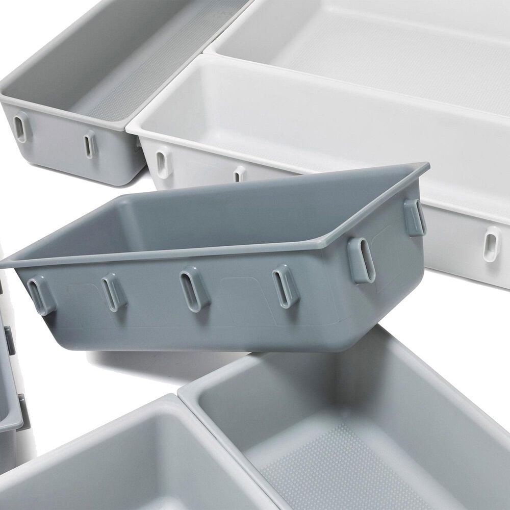 Joseph Joseph Blox 10-piece Modular Drawer Organizer Set in Grey and Stone, , large