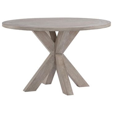 Riverside Furniture Bennett Round Dining Table in Frosted Gray - Table Only, , large