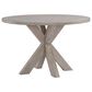 Riverside Furniture Bennett Round Dining Table in Frosted Gray - Table Only, , large