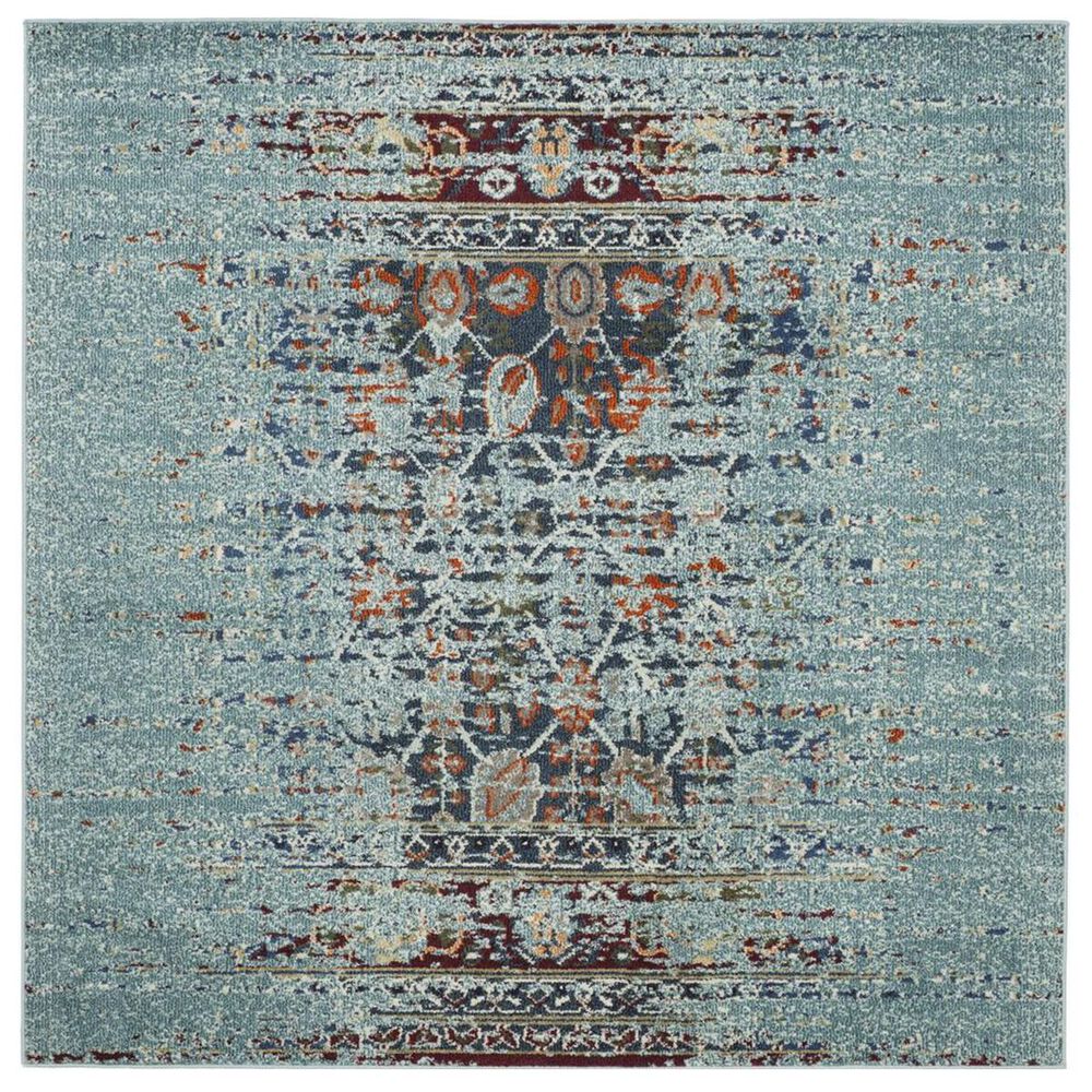 Safavieh Monaco MNC208J 5" Square Blue Area Rug, , large