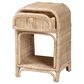Baxton Studio Magni 1-Drawer Nightstand in Natural Brown, , large