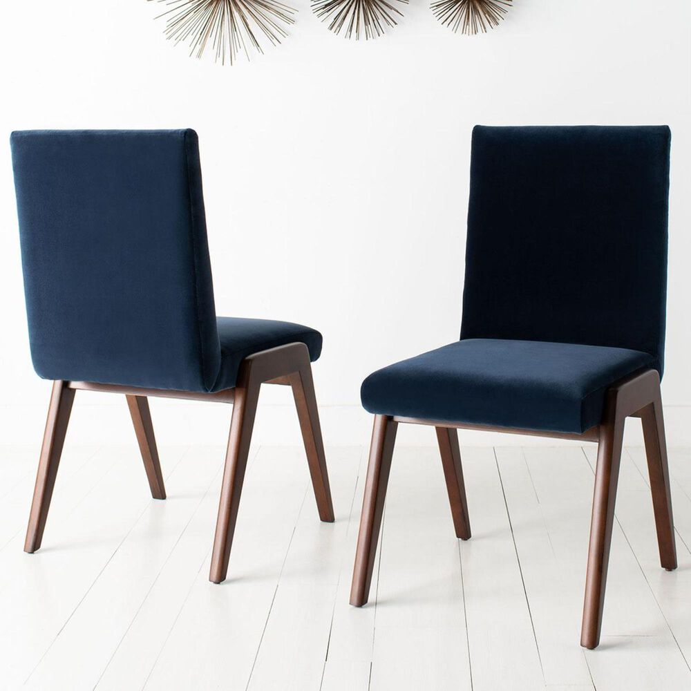 Safavieh Forrest Dining Chair in Navy (Set of 2), , large