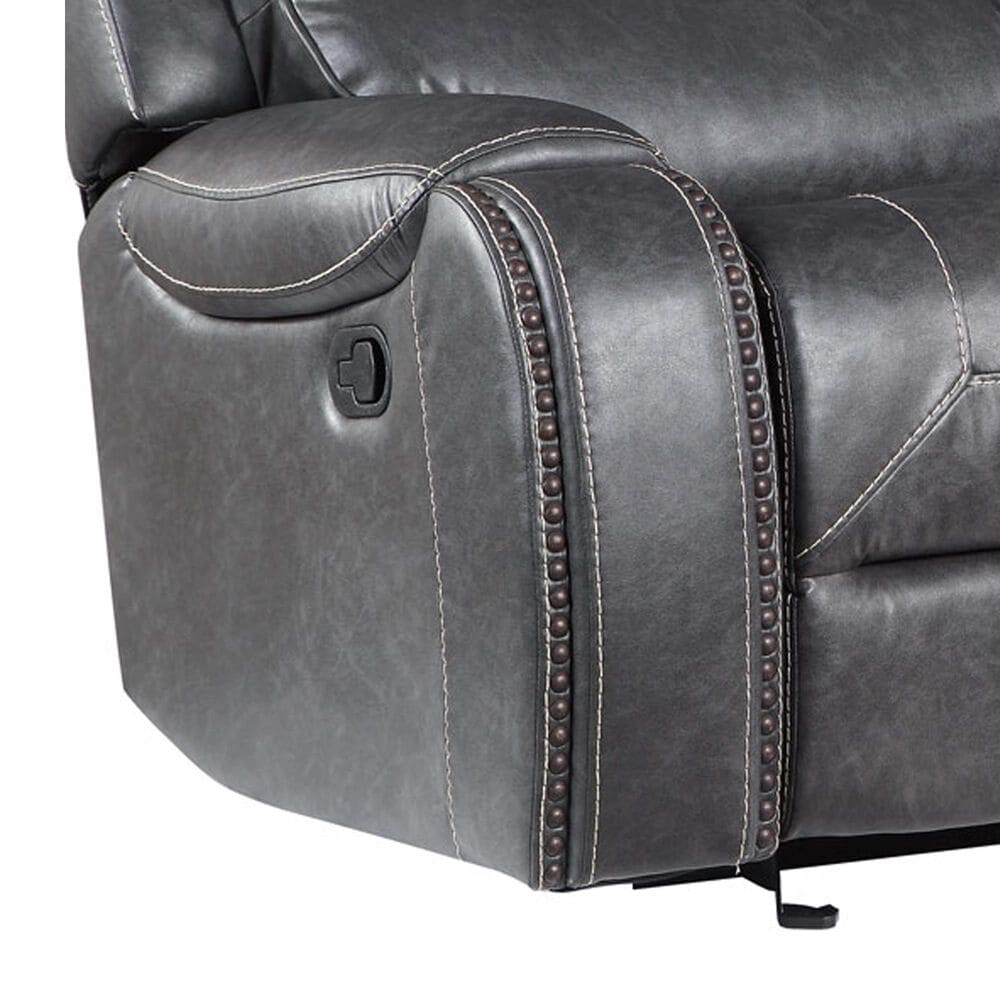 Steve Silver Keily Manual Reclining Loveseat in Dove Grey, , large
