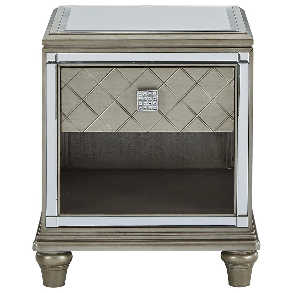 Ashley Chevanna End Table in Metallic Silvertone, , large