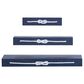 Maple and Jade 32" x 3" Wall Shelf in Ocean Blue and White (Set of 3), , large