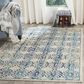 Safavieh Evoke EVK262C 10" x 14" Ivory and Blue Area Rug, , large