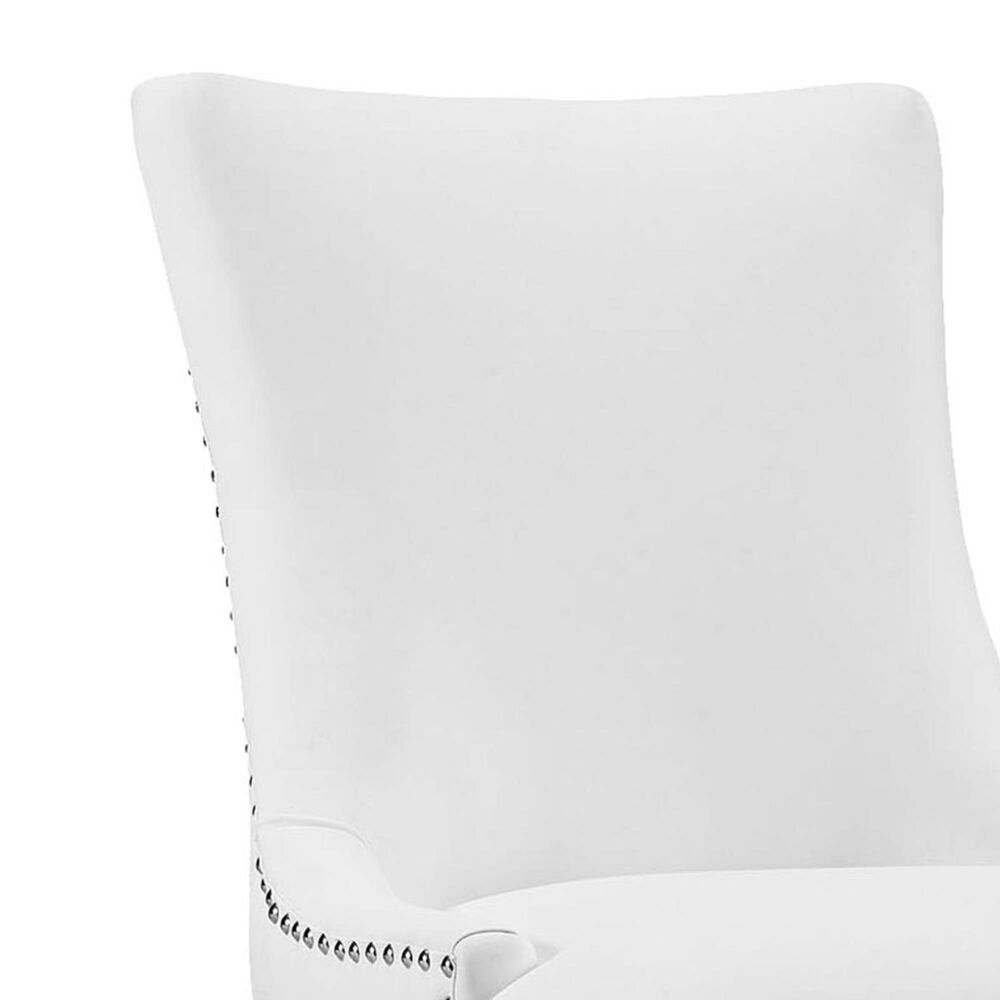 Modway Marquis Faux Leather Dining Chair in White NFM