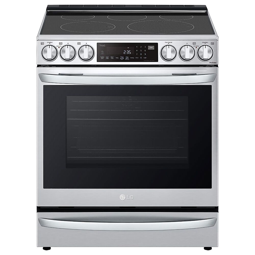 LG 6.3 Cu. Ft. Smart Wi-Fi Enabled ProBake Convection InstaView Slide-In Electric Range with Air Fry and Glass Cooktop in Stainless Steel, , large
