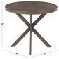 Lumisource Dakota Dinette Table in Brown/Grey, , large