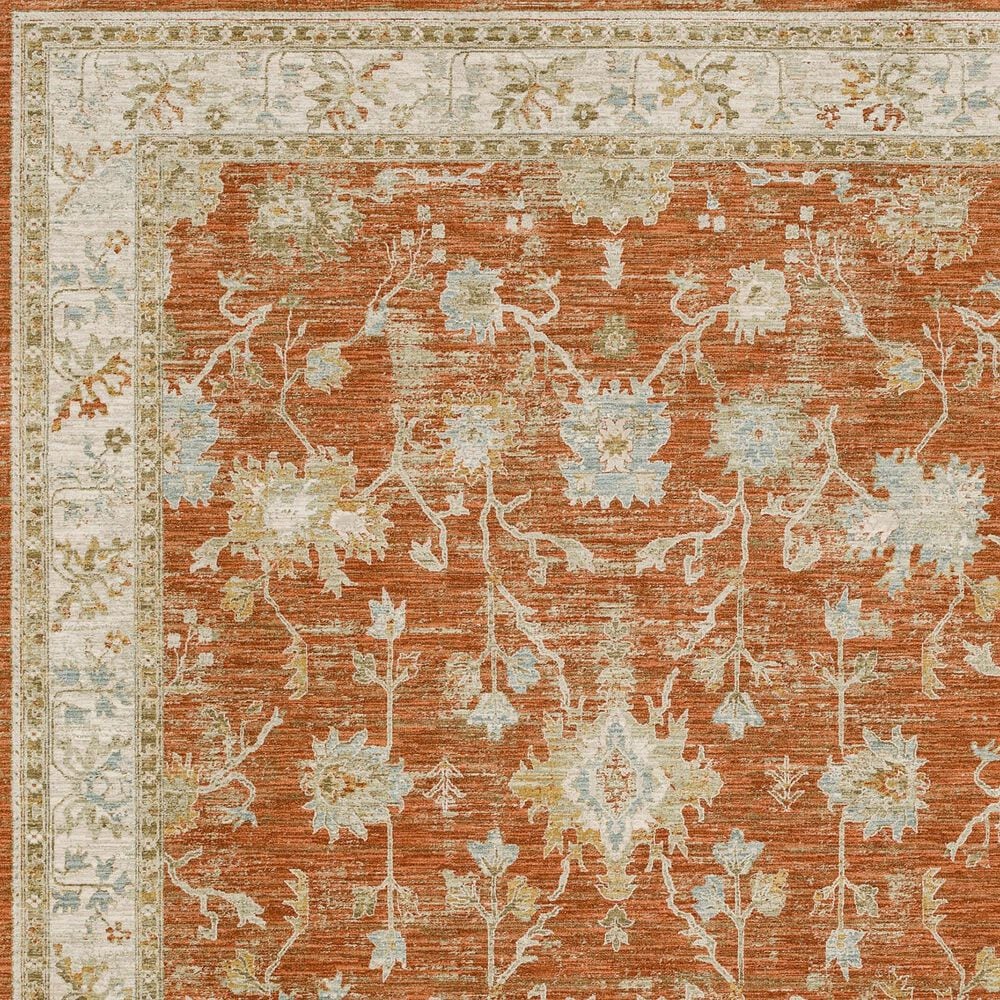 Karastan Adalia Iznik 10&#39; x 14&#39; Rust Area Rug, , large
