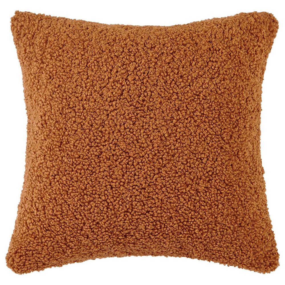 HiEnd Accents Teddy 18" x 18" Throw Pillow in Caramel, , large