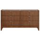 Boulder & Pine King Wallbed with Two Nightstand Piers and Dresser in Warm Brown, , large