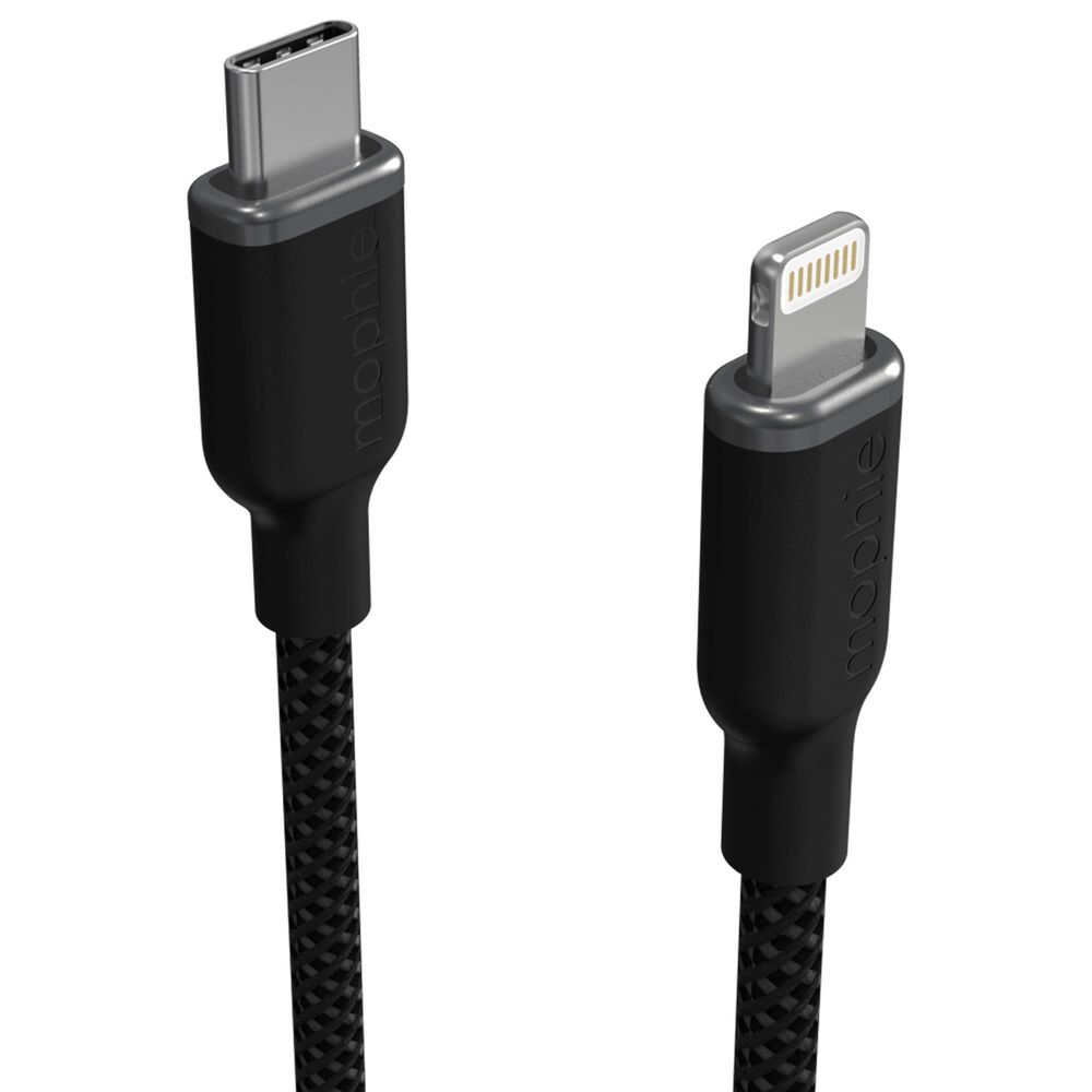 Mophie 6 Ft. USB C To Apple Lightning Cable in Black, , large