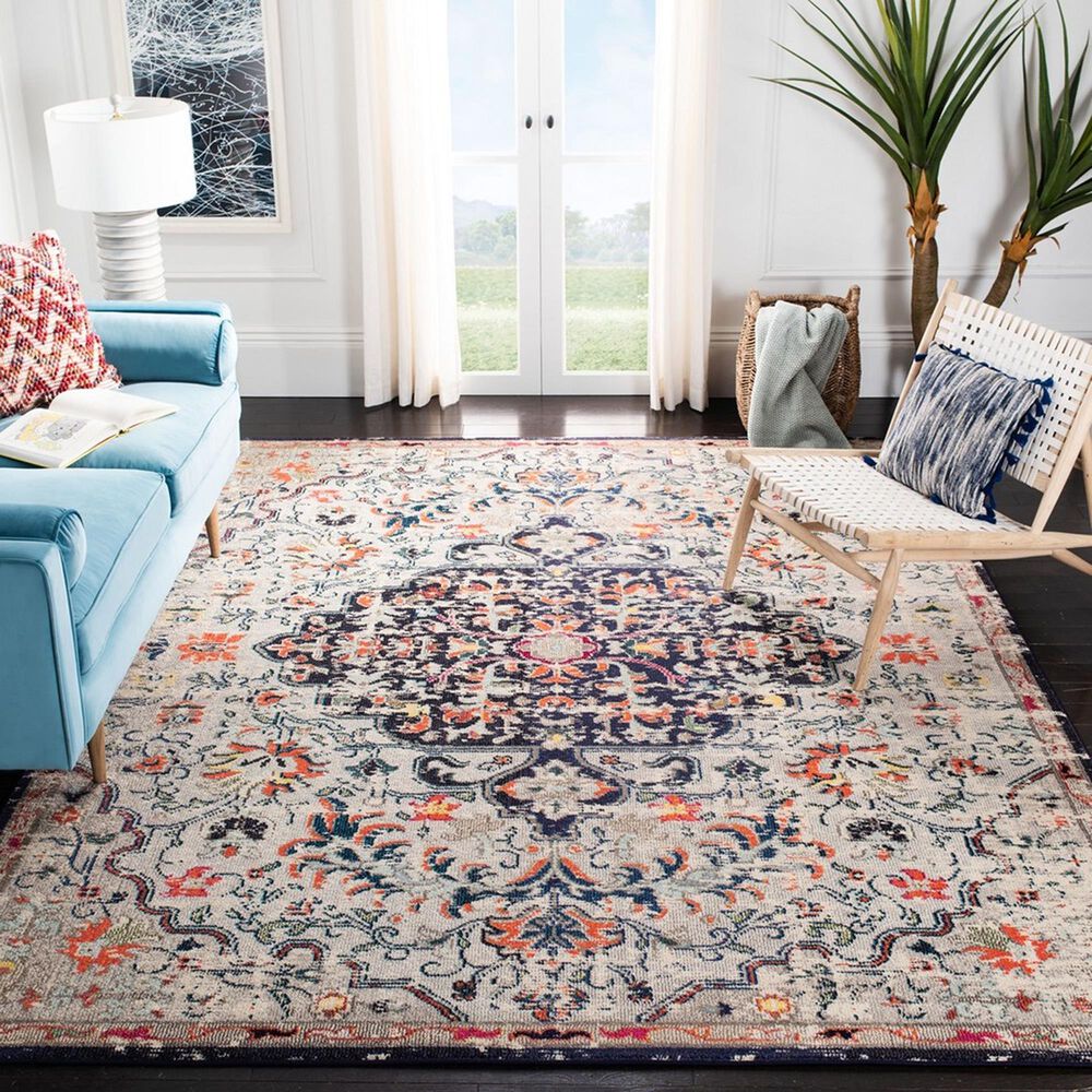 Safavieh Madison MAD447B 10&#39; x 14&#39; Beige and Black Area Rug, , large