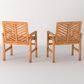 Walker Edison Vincent Patio Chair in Brown (Set of 2), , large