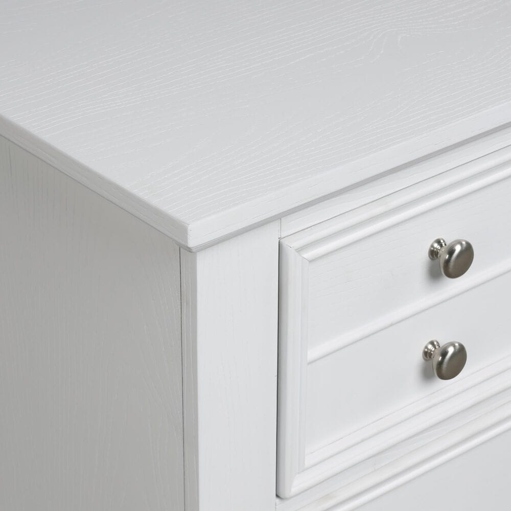 New Heritage Design Jamestown 6-Drawer Chest in Brushed White, , large