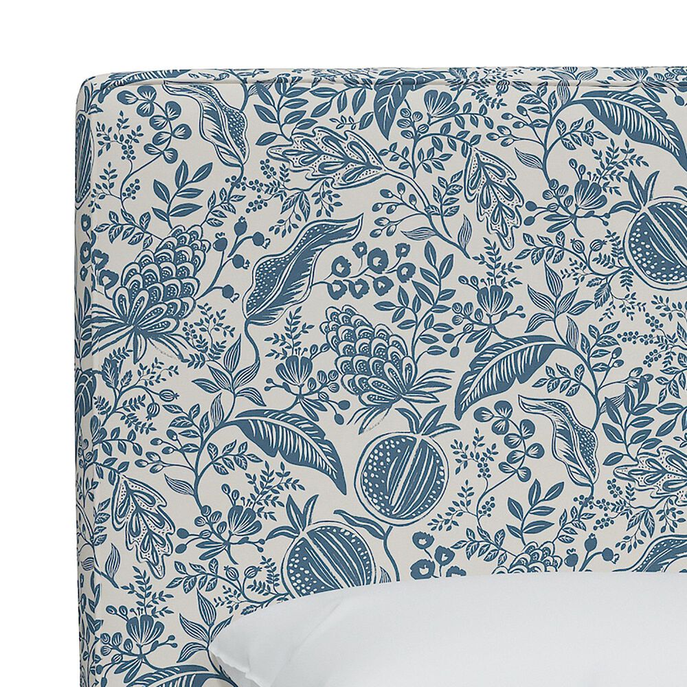 Rifle Paper Co Crafted by Cloth and Company Elly Full Headboard in Garden Party Blue, , large