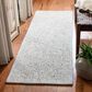 Safavieh Micro-Loop Damask 2"3" x 7" Gray and Ivory Runner, , large