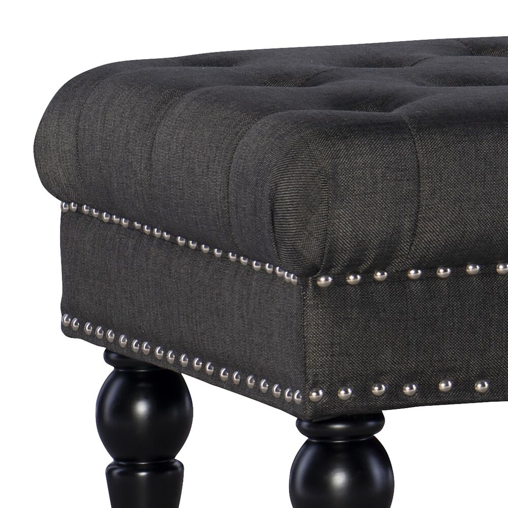 Linden Boulevard Celeste 62&quot; Bench in Charcoal, , large