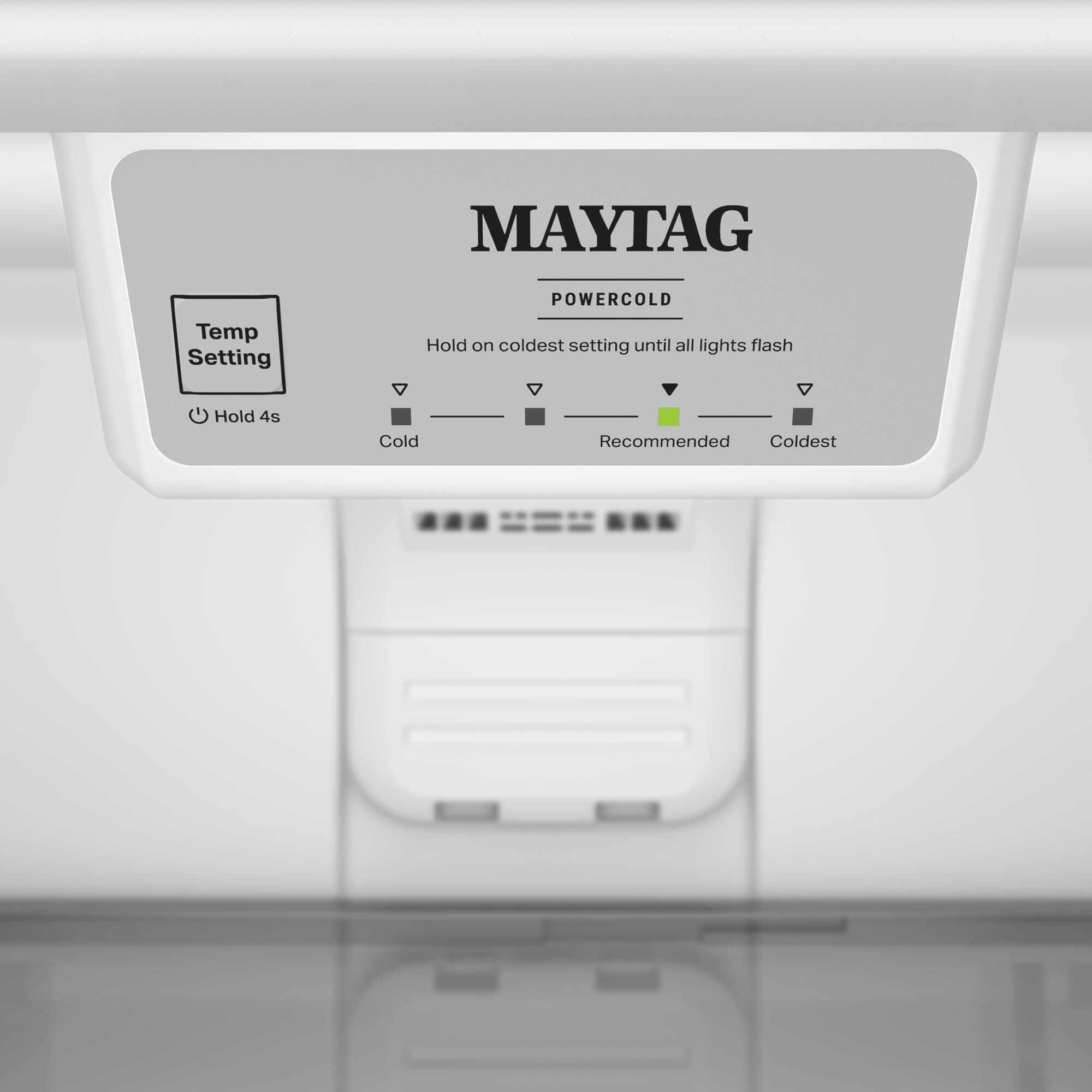 Maytag 19 Cu. Ft. Top Freezer Refrigerator with Garage Mode in Black