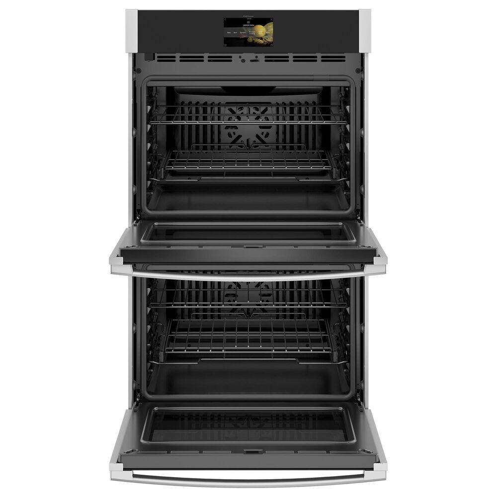 GE Profile 2-Piece Kitchen Package with Stainless Steel 30&quot; Smart Built-In Convection Double Wall Oven and Black 36&quot; Induction Cooktop, , large