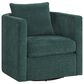Hearth and Haven Sutton Swivel Chair in Peacock, , large