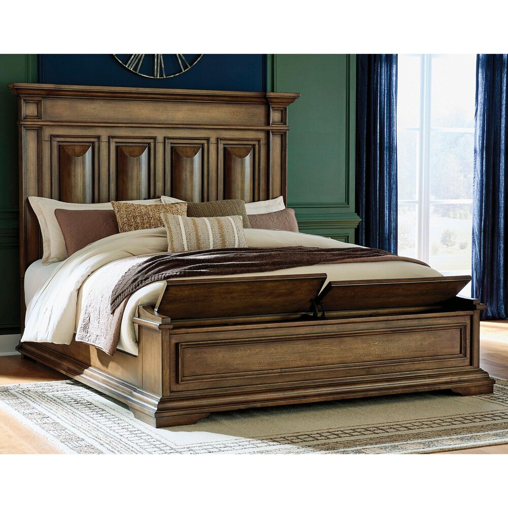 Millenium Frantanna King Panel Storage Bed in Brown, , large