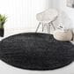 Safavieh August Shag AUG900H 5"3" Round Charcoal Area Rug, , large