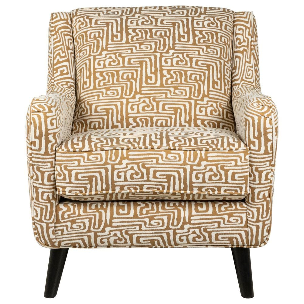Fusion Furniture Durango Pewter Accent Chair in Zeitgeist Squash, , large