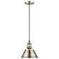 Golden Lighting Orwell 1-Light Small Pendant in Aged Brass, , large