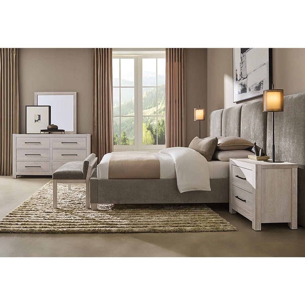 Viceray Collections Joinery 2-Drawer Nightstand in Washed White Oak, , large