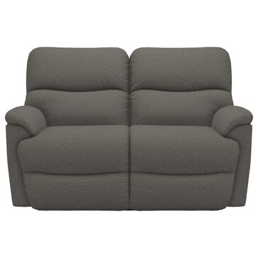 La-Z-Boy Trouper Manual Reclining Loveseat in Charcoal, , large