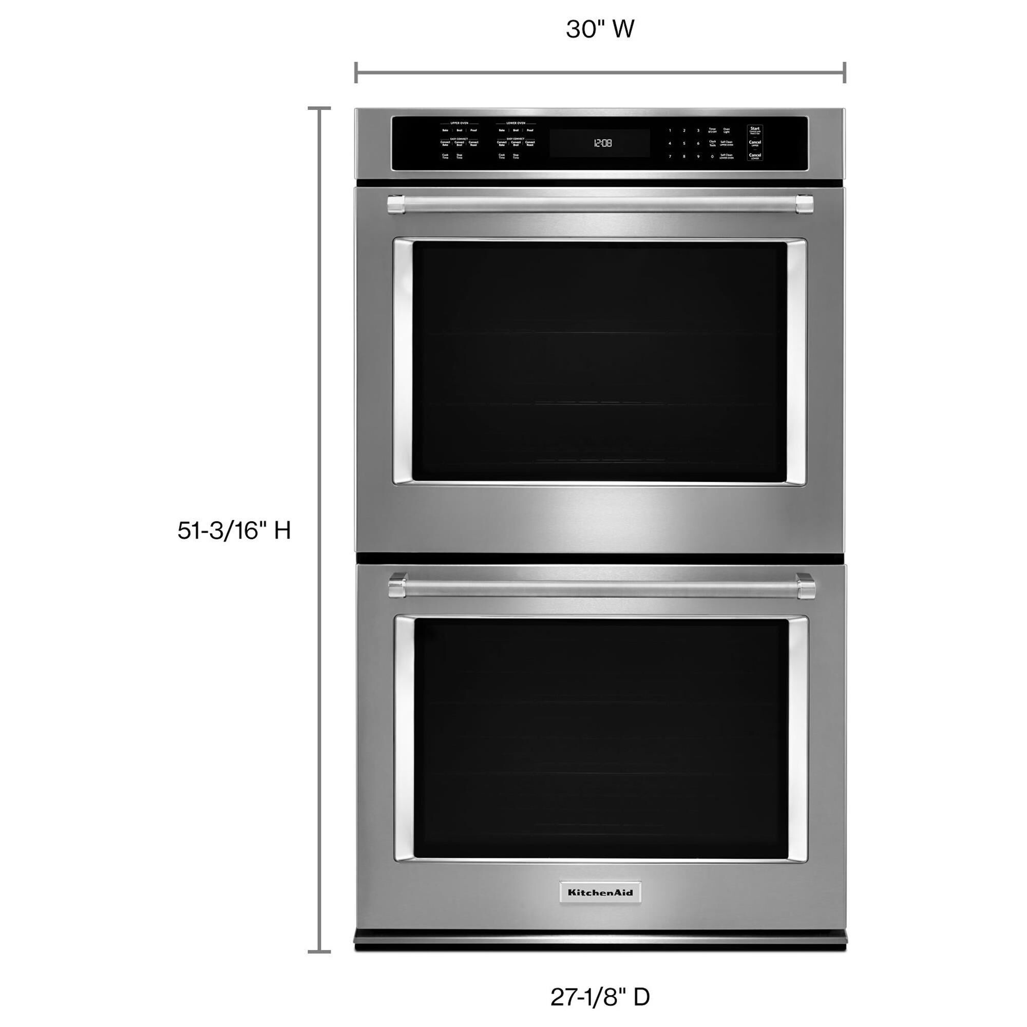 double wall oven and cooktop