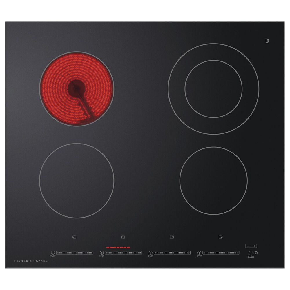 Fisher & Paykel Series 5 24" 4-Element Electric Cooktop in Black, , large